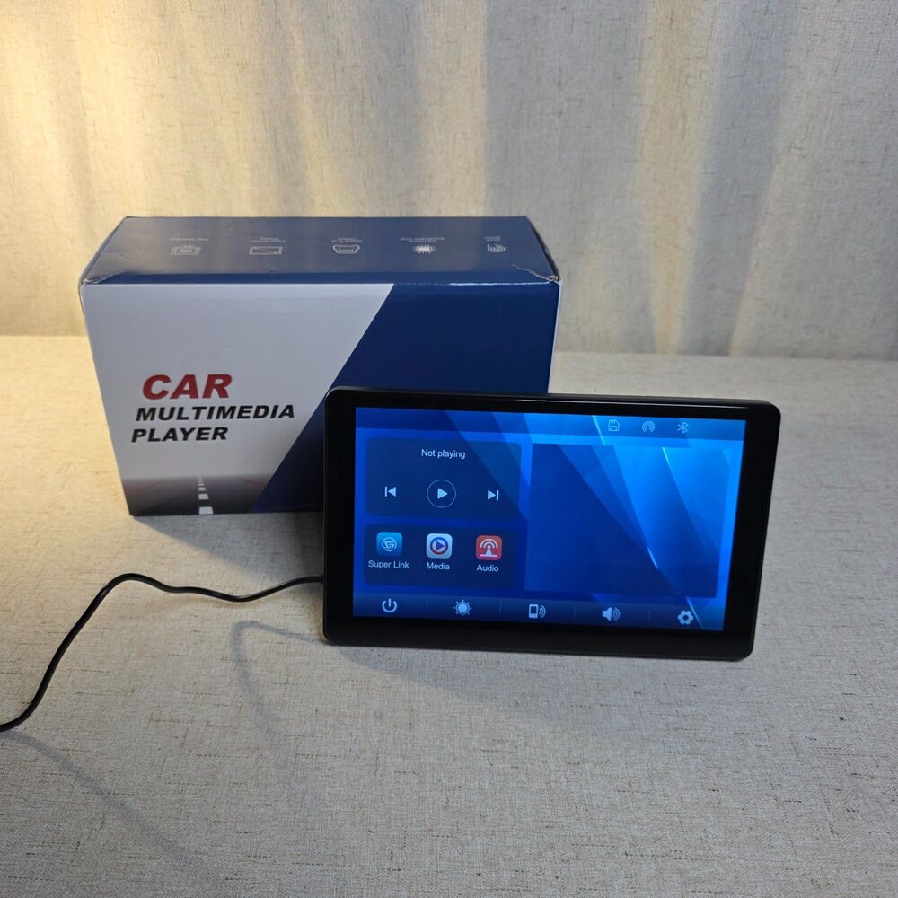 9-Inch Portable Car Headrest Multimedia Player Wireless CarPlay Screen Display
